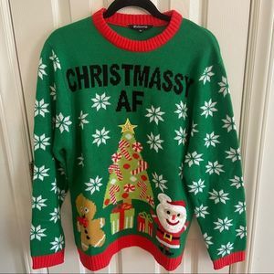 Ugly Christmas sweater Christmassy AF NWOT